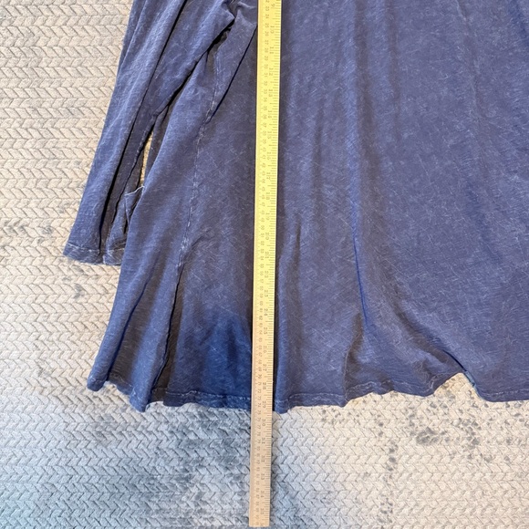 Jess & Jane 100% Cotton Dandelion Print Cardigan in Blue Size Large - Picture 8 of 10